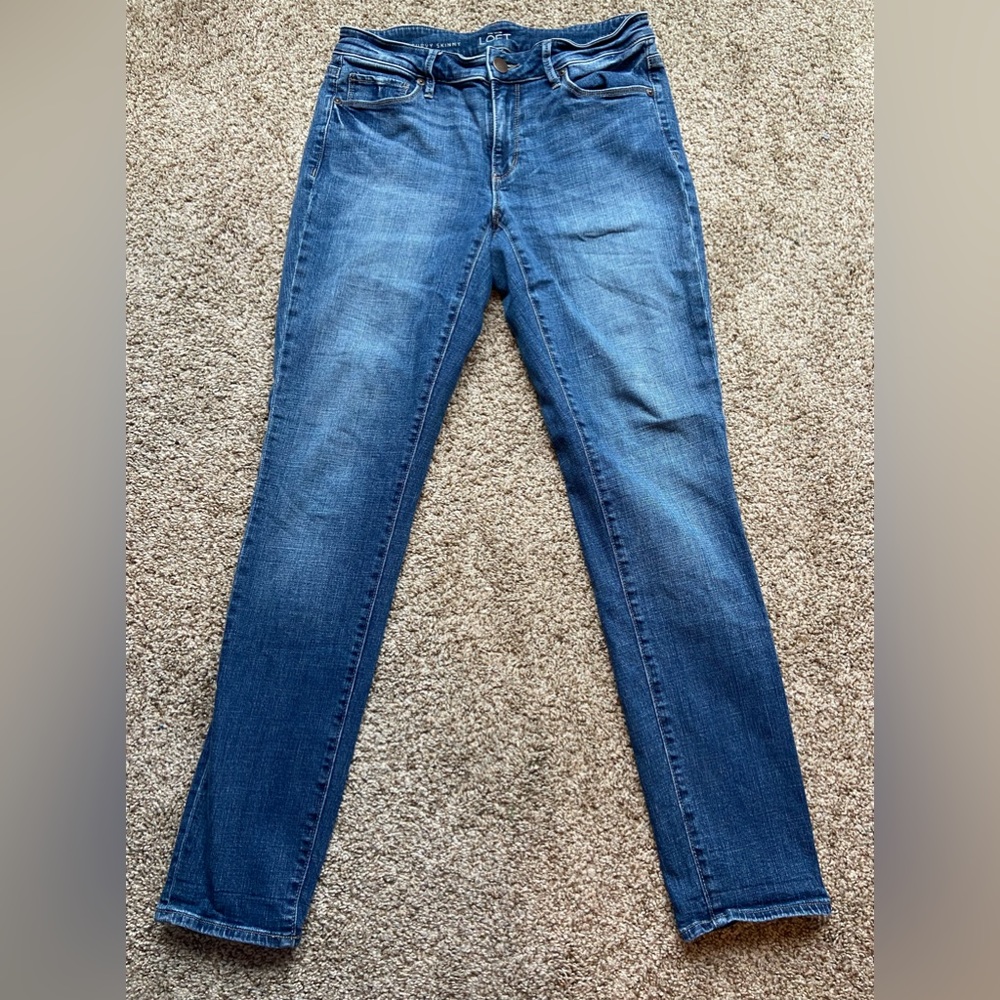 LOFT,   “curvy skinny”, dark wash